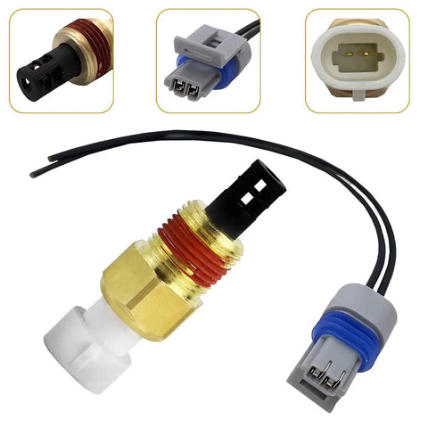 Direct Bolt On Intake Air And Coolant Temperature Sensor With Pigtail Harness For Buick Century Electra Reatta OEM 25036751 Replacement