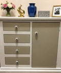 10 Piece Antique Bronze Ceramic Dresser Handles For Cabinets And Drawers Vintage Drawer Pulls And Knobs on dresser