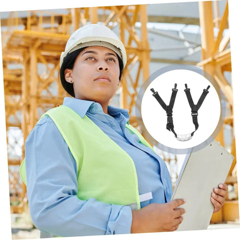 Dead Set Heavy Duty Adjustable Helmet Chin Strap For Hard Hats And Safety Helmets With Rugged Nylon Webbing And Slick Quick Release Buckle That Locks Tight For Construction Crews Daily Grind