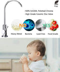 Lead-Free Drinking Water Faucet for Home RO Systems, Premium Stainless Steel 304 Body With Polished Chrome Finish, child drinking water.