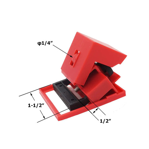 Pro Select Clamp On Circuit Breaker Lockout Devices 3 Pack Fits 480 To 600 Volt Single Pole Toggle Tough As Nails Industrial Safety Tag Out Kit No Sweat Install Heavy Duty Steel Build