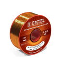 20 AWG Magnet Wire Enamel Copper for Transformers and Motors, 8 Oz 157 Ft spool, showing wire thickness and insulation