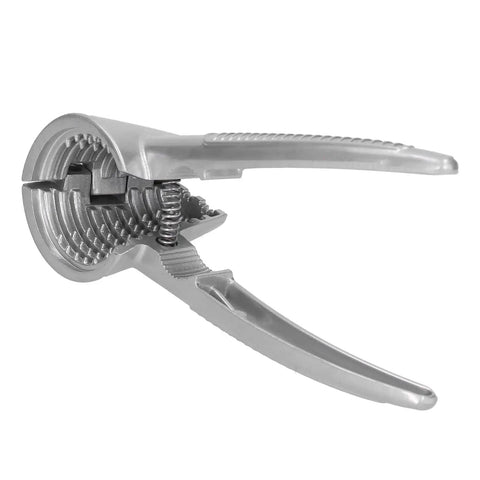 Heavy Duty Aluminum Nutcracker With Spring Loaded Crackers, Anti Slip Handle, Two Diameter Crackers, Built To Last for Walnuts and More