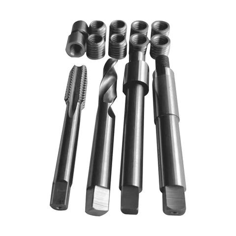 1/2-13 Thread Repair Kit With 10 Stainless Steel Inserts, 15mm Insert Length, Easy To Use For Repairing Damaged And Worn Internal Threads In Auto Parts