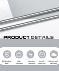 Two 1in OD 24in 304 stainless steel tubes with thickened walls, weldable, for industrial use