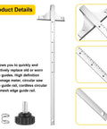 Precision Replacement Circular Saw Fence And Trim Saw Guide For Smooth Straight Cuts Compatible With Dc390k Dw936 Dc300 Dc310 Models.