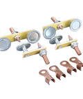 Jiawu Heavy Duty Magnetic Welding Support Set Includes 4 Pcs Durable Copper Tail Ground Clamps For Mechanical Repair And Sheet Metal Work, A Total Game Changer For Diy Pros Who Need Reliable Hold And Precision Every Single Time Without Frustration. Set of 4 strong magnets and copper clamps.