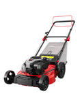 21 Inch Self Propelled Gas Lawn Mower With 140cc Briggs And Stratton Engine, 3 In 1 Mulch Bag Side Discharge, Six Cutting Heights, Durable Steel Deck, Rear Wheel Drive, ReadyStart For Easy Starts front view