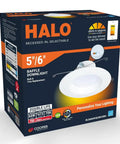 5 Inch And 6 Inch Led Recessed Can Trim Retrofit Kit With Switchable Cct Temperatures Dimmable Six Hundred Lumens showing packaging and product details.