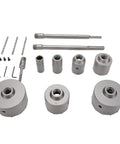Pro Tungsten Steel Hole Saw Kit With YG8C Alloy Heads For Concrete Brick And Cement Drilling 30 To 110mm Diameters Plus Connectors, assorted bits
