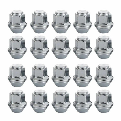 20 Piece 19mm Hex Steel Wheel Nut Set For Models Easy To Carry Tool Part Tough As Nails Heavy Duty Lug Nuts For Cars Trucks SUVs And Model Builds Replacement Hardware For Secure Wheel Mounting, 20 silver steel lug nuts