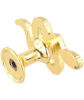 Close-up of snake shape cabinet knobs in ancient gold finish, zinc alloy, 52x27x24mm, nature inspired drawer pull design.