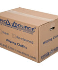 Box labeled 'Pro-Source Reclaimed Terry Cloth Rags Assorted Colors 25 Lb Pack 3 To 4 Pieces Per Pound Heavy Duty Shop Wipes'