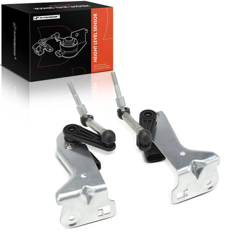 Plug And Play Tesla Ride Height Level Sensor Pair For Model S 2012-2021 And Model X 2016-2021 shown with packaging