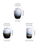 Large Ceramic Airtight Rice Container Keeps Staples Locked Tight And Grains Coffee Beans Flour And Candy Fresh As Day 50 Kilogram Kitchen Pantry Storage Jar with measurements.
