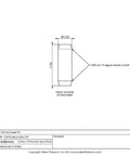 Technical drawing of Rock Solid 1/4 By 3/4 Inch Dowel Pins, showing dimensions and specifications for pack of 10.