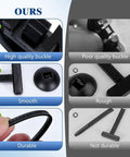 Comparison of high-quality universal nylon cable tie buckle self locking zip ties versus poor quality alternatives for car repair