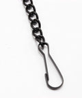 Metal Chain With Safety Hooks For Tiffany Style Stained Glass Window Panel Hangings, 30 Inches Long, Black Nickel Coating, 12mm Links