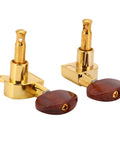 Top Tier Locking Tuning Pegs For Acoustic And Electric Guitar Featuring 3L3R Machine Heads With Screws Bushings And Ferrules To Stop Rust gold