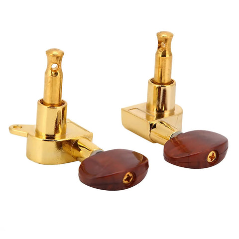 Top Tier Locking Tuning Pegs For Acoustic And Electric Guitar Featuring 3L3R Machine Heads With Screws Bushings And Ferrules To Stop Rust gold