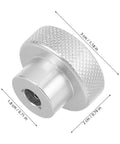 Heavy Duty Aluminum Alloy Handwheel With 0.27 Inch Inner Hole And Knurled Grip For Secure Industrial Equipment Operation And Smooth Steering Control silver handwheel