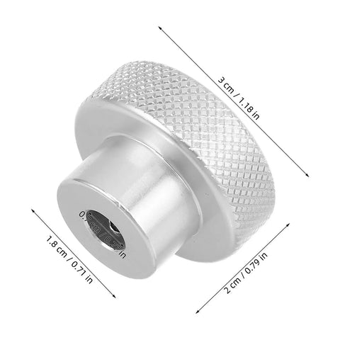 Super Cool Kallory Aluminum Alloy Mini Handwheel With Knurled Grip, Precision 0.27 Inner Hole For Industrial Machine Upgrade And Easy Manual Crank Operation, 3 cm diameter