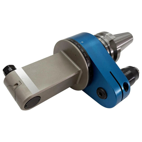 BT50 90 Degree Angle Milling Head Featuring 360 Degree Rotation ER11 Collet Mount Smooth Spindle Taper And Heavy Duty Frame
