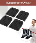 Anti Slip Rubber Stilt Pads With 4 Durable Soles And 16 Screws For Rock Solid Stability displayed with worker in foreground