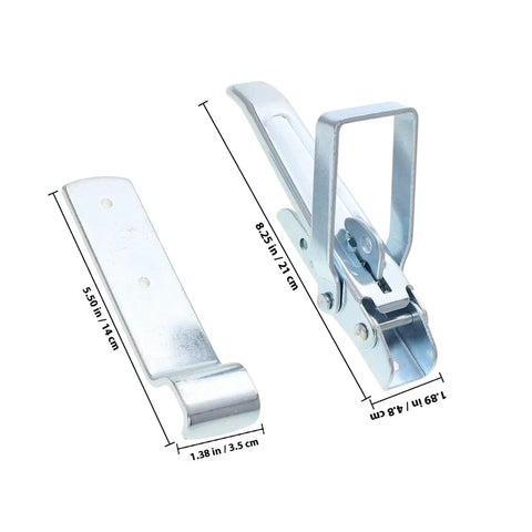 Rv Cabinet Door Latch And Trailer Gate Latch Kit with Adjustable Heavy Duty Metal Over Center Toggle Clamp with measurements