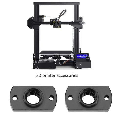 Six Piece T8 Lead Screw POM Nuts Z Axis Replacement Trapezoid Motor Screws Compatible With Creality Ender 3 Pro CR 10 3D Printers