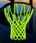 Glow Night Light Basketball Net For Outdoor Hoops, Luminous Nylon Net That Lights Up At Night, Portable Sun Powered And Weatherproof
