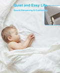 300 Pack Clear Cabinet Bumpers Self Adhesive Rubber Stopper Pads Silent Drawer Cushions For Kitchen Cupboards in a nursery setting.