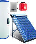 Heavy Duty 1000 Liter Active Split Solar Water Heater With Dual Coil Stainless Steel Tank And 120 Evacuated Vacuum Tubes