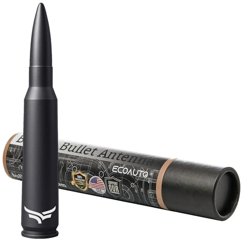 50 Cal Bullet Antenna For Ford F150 F250 F350 Super Duty Raptor Bronco And Dodge Ram Matte Black Anti Theft Topper Upgrade in package