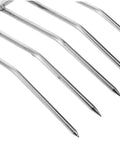 Heavy Duty Garden Fork And Small Shovel For Digging And Transplanting, Compact Stainless Steel Spade, Easy To Carry with fork tines close-up