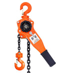 Lever Chain Hoist 0.75 Ton, 1650 Lbs Capacity, 10 Ft Chain, Manual Come Along Ratchet Puller For Heavy Duty Lifting, Carbon Steel
