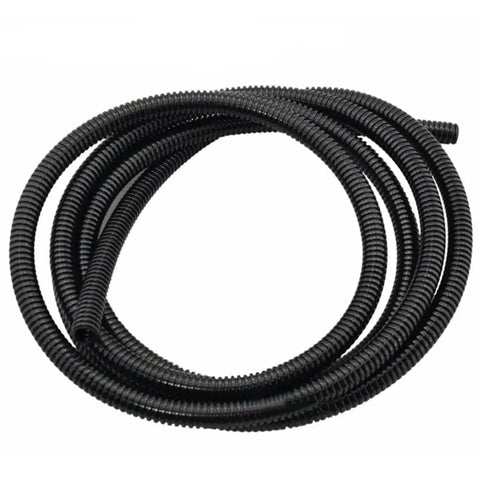 Black coiled conduit hose, 1 Inch Split Loom Tubing 20 Feet Black Flexible Wire Conduit Hose For Automotive Marine
