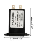 Portable Industrial Hour Meter With Digital Display for Diesel and Gasoline Engines and Generators, compact size 60x53.3mm.