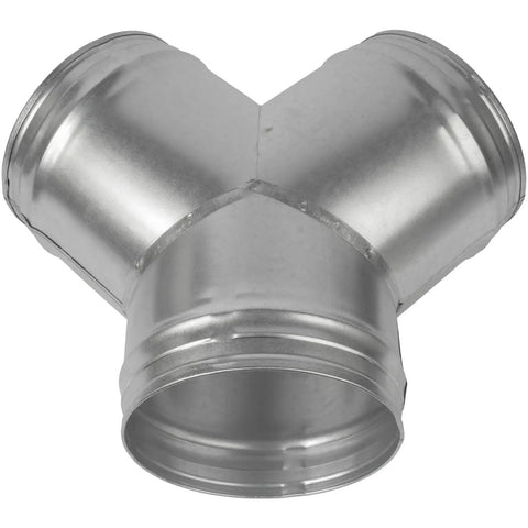 6 Inch Duct Splitter Y Shape Metal Connector For Exhaust Fan And Dryer Vent Hose 3 Way Duct Hose Connector With Two Branches