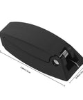 Sturdy Black Truck Rv Baggage Door Catches Clips with High Hardness Holders Retainers For Camper And Trailer Heavy Duty Plastic Clasp Hangers side view and dimensions