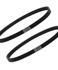 Multi Slot Drive Belts Replacement For GTW220ACK6WW And GTW330ASK4WW Washing Machines With Durable Rubber Construction Easy Install Wide Compatibility Quiet Performance Perfect For Quick Appliance Repairs, two black ribbed belts