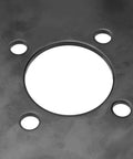 Close-up of 60 Tooth Sprocket With 35 Chain 51mm Bore Replacement For Go Kart And Predator Engines, steel construction, mounting holes visible
