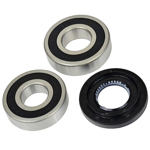 Heavy Duty Front Load Washer Drum Bearing Replacement Kit Compatible With Kenmore WM Models, steel bearings and seals.