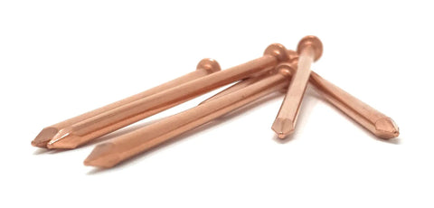 Pure Copper 3.5 Inch Nail Spikes 22 Pack Heavy Duty Tree Stump Root Removal Eco Friendly Chemical Free USA Made Durable Spikes for Landscaping