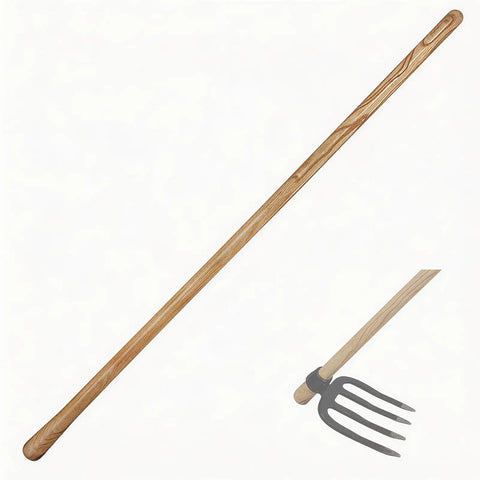 55 Inch Solid Wood Replacement Handle For Garden Hoe And Spading Tools With Protective Paint Finish.