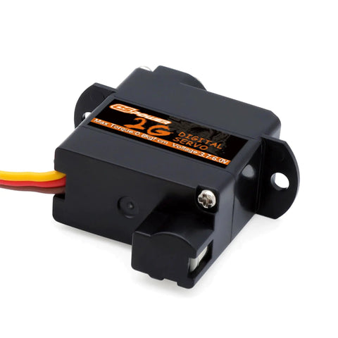 Close-up of Two Pack 2G Micro Digital Servo With Metal Gear Coreless Motor For Airplanes Fixed Wing Planes Helicopters Boats Robots And RC Models JR254 Compatible