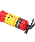 Fresh Red Mini Fire Extinguisher Prop For Rc Car Accessory Vivid Simulation Scale Decor Decoration Easy Snap Install Remove Durable Lightweight Mods Badass Fit For Scx10, 47mm size, red and yellow design.