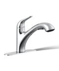 Jolt Pull-Out Kitchen Faucet With Two-Function Sprayhead, Touch Control, 1.5 GPM, Chrome Finish, deck mounted, side view