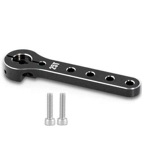 Two Pack Metal 25T Servo Horn 56mm 25 Teeth Extension Servo Arm For RC Planes, Helicopters, And Cars Aluminum CNC Machined