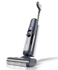 Smart Cordless Wet And Dry Vacuum Mop Combo Cleans Hard Floors Without Breaking A Sweat And Sweeps Up Stubborn Pet Hair Like A Boss With Auto Sensor Tech And Crisp Digital Screen in blue finish.